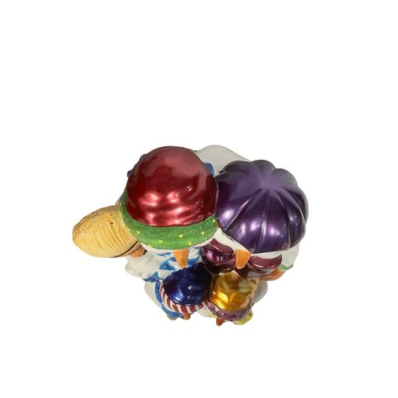 Christopher Radko Winter Portrait Cookie Jar Snowman Family & Box - Picture 5 of 15